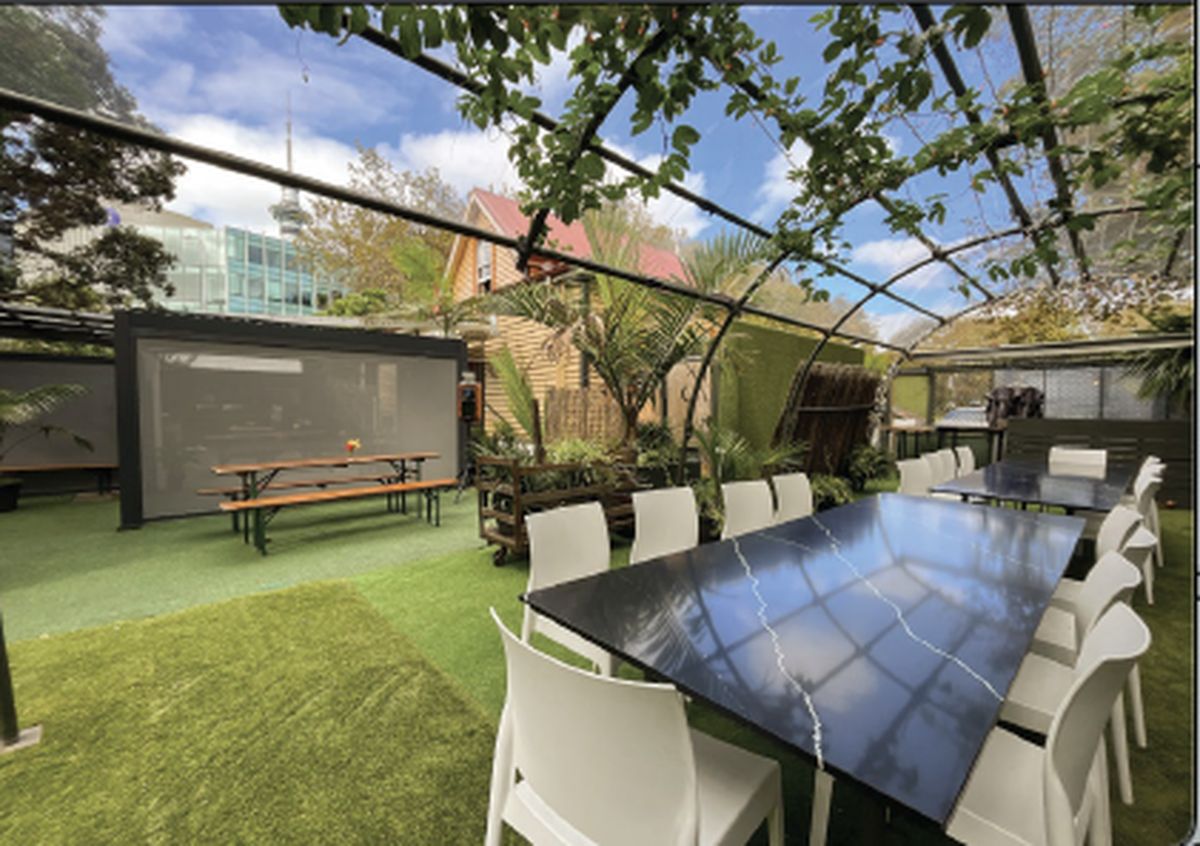 Corporate event at Parked Up outdoor garden